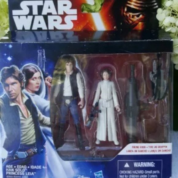 Star Wars Other - 2pk Star Wars A New Hope Han Solo and Princess Leia